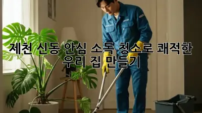 제천 신동🏠 안심 소독 청소로 쾌적한 우리 집 만들기✨
